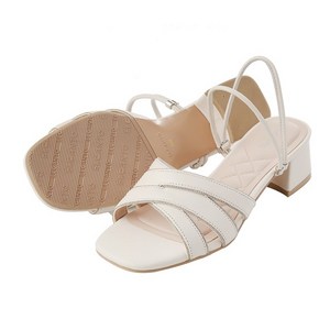 엘칸토 천연가죽 여성샌들 2WAY 캐주얼오픈슈즈 lcww22u426 4CM 블랙 핑크 베이지