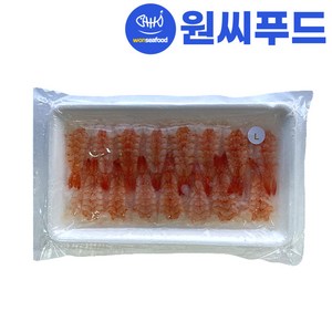 초밥용 새우 L 30미 105g 실속형 베트남 자숙 초새우 초밥재료 새우초밥, 1개