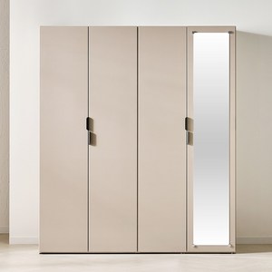 레브리 LPM 1600 거울도어 옷장 장농, 모카그레이