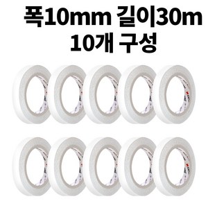 엠파이어 양면테이프 10mm x 30m, 화이트, 10개입