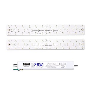 케빈라이팅 국산 삼성칩 조명 거실등 리폼 LED 모듈 주방욕실등 36W 410x54mm(2장), 삼성 LED 칩, 표준형3000K(노란빛)