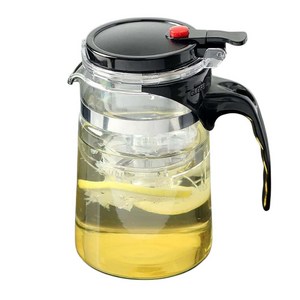 버튼 드롭 차포트 찻잔세트 500ML/4인 투명, 1개