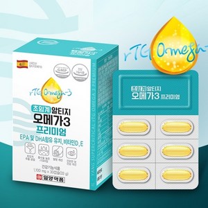 일양약품 초임계 알티지 오메가3 프리미엄 1 100 mg, 30정, 2개