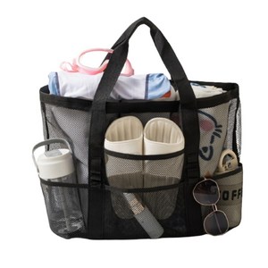 데일리유즈 대형 빅사이즈 물놀이 메쉬 그물 가방 비치백 바캉스 해수욕장