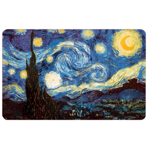 세기의 명화 카드스티커 유명화가의 그림이 내카드가 된다, 교통카드형, 1매, 고흐-별이빛나는밤에
