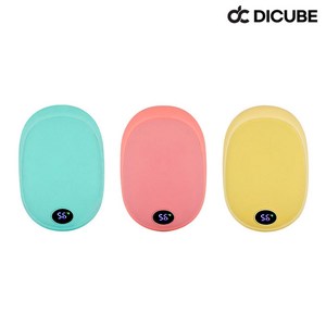 디큐브 러블리 휴대용 충전식 손난로 보조배터리 주머니난로, 프리티핑크