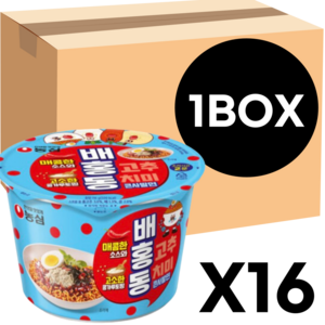 농심 신라면 큰사발 114g x 16입(1박스), 16개