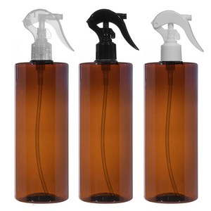 허브스프레이 미니건스프레이 100ml~500ml 플라스틱용기, 10개, 500ml각갈색 검정캡