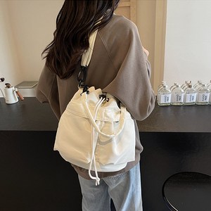 NAERSI 2024 최신 여성 가벼운 숄더백 스트링 나일론 숄더백 4way 크로스백 토트백 숄더백 백팩