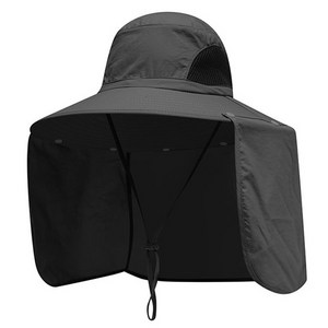 대챙 매쉬 캐노피 방수 낚시 벌초 모자, 챠콜