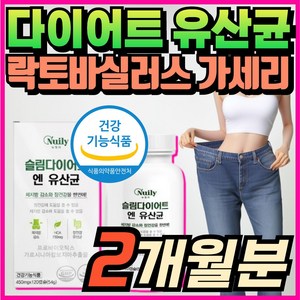 (혁2라이프) 100억 모유 유래 유산균 BNR17 알약 캡슐 식약처인증 비에날씬 유산균 다이어트 bnr 17 체지방 락토바실러스 가세리 람노서스 애시도필러스 포스트바이오틱스, 1개, 60정