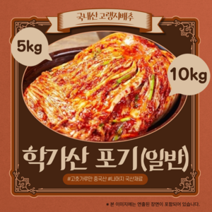 l 품담식품관 l 안동 학가산 정품 포기김치 (일반) 당일발송 l 아이스박스포함, 5kg, 1개, 아이스박스 x 포기김치