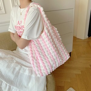 아뜰라임 데일리 가벼운 구름 보부상 숄더 나일론 에코백
