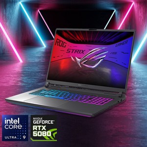 ASUS 에이수스 ROG Strix G18 RTX 5080 인텔 애로우레이크 275HX, G815LW, WIN11 Home, 64GB, 2TB, 이클립스 그레이