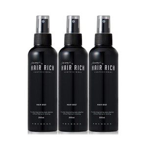박명수 헤어리치 미스트 고정 스프레이 200ml, 3개