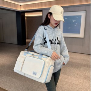 유니유니 여행용 스포츠 보스턴백 더플백 운동 헬스, 스카이블루