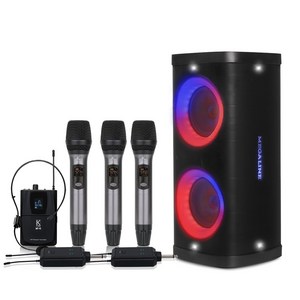 MPT620DH3 MPT-620DH3 300W 블루투스 이동식앰프 충전식앰프 행사 버스킹 LED조명 TWS 2CH무선마이크X2
