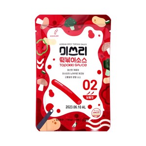 미쓰리 떡볶이 소스 02 보통맛, 100g, 5개