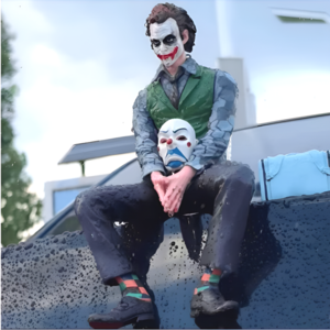 위시어스 차량용 인형 조커 피규어 히스레저, 1개