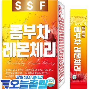 순수식품 콤부차 레몬 체리 분말 스틱 1박스(30포) 스코비 영국산 비타민C 난소화성말토텍스트린, 5g, 30개입, 1개
