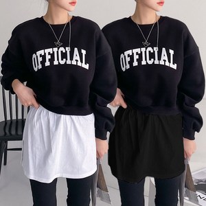 투율 여성 빅사이즈 레이어드 페이크 스커트