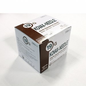일회용주사침 한국백신 국산 19G 25mm (1inch)short 100개입 주사기 주사침, 1개