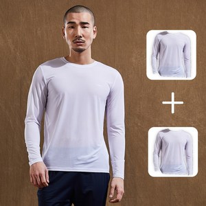 BFL 2개세트 남자 남성 긴팔 티 머슬핏 쿨 기본 티셔츠