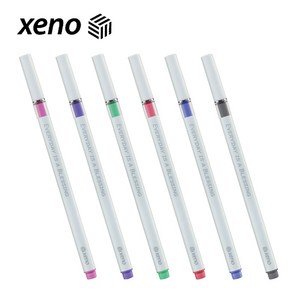 제노 비비드 라이너 겔펜 0.38mm 선명한 잉크 가늘고 부드러운 필기감 볼펜, 보라