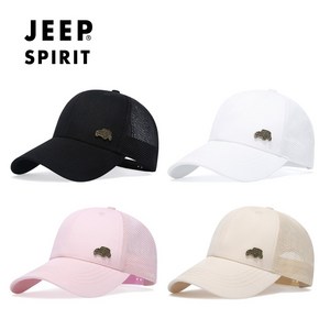 웹도매 JEEP SPIRIT 지프 스피릿 매쉬 볼캡 CA0388, 화이트, 1개