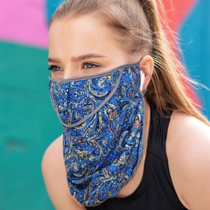 여성 자외선차단 안면마스크 목 골프 얼굴햇빛가리개, 블랙