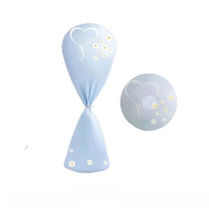 요거조아 고급 먼지차단 선풍기 커버 2개, 블루하트