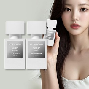 블루마틴 남성향수 우디머스크 코튼향 여자들이 좋아하는 남자향수 페로몬향 은은한향수, 2개, 30ml