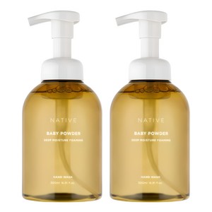 아브카 네이티브 딥모이스춰 포밍 핸드워시 베이비파우더향, 500ml, 2개