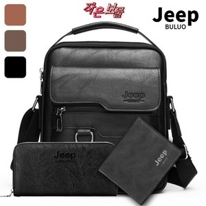 JEEP BULUO 크로스백 반지갑 클러치 3종세트 메신저백 숄더백 여행 휴대용 가방