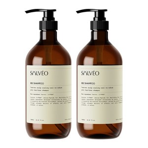 솔브이오 티트리 두피 스케일링 쿨 지성 탈모 샴푸 시트러스향, 2개, 1000ml