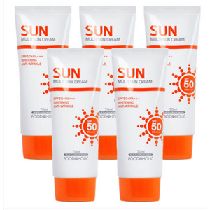 푸드어홀릭 멀티 선크림 70ml SPF50/PA+++ 5개