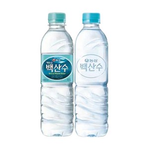 백산수 무라벨 생수, 500ml, 20개