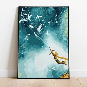 플레이어바웃 DIY 명화 그리기 세트 40 x 50 cm, 어린왕자의 여행 (MG005)