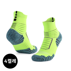 닉텐 프로맥스 스포츠양말 두꺼운양말 남자 등산 러닝 축구 논슬립 헬스 테니스 운동양말 세트상품, 4켤레(1세트), 220~250mm, 그린카키