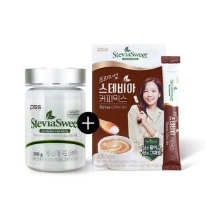스테비아 스위트 용기 200g+프리미엄 스테비아 커피믹스 30T, 단품