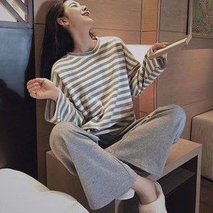 테이키 스트라이프 잠옷세트 상하의 파자마 꾸안꾸 트레이닝