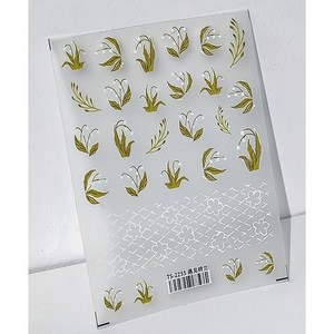 국내배송 네일아트 플라워 모음 스티커, 1개, TS-2235