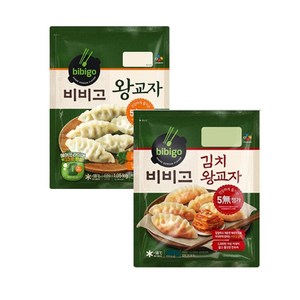 비비고 왕교자1.05kgx1+김치왕교자1.05kgX1, 1세트
