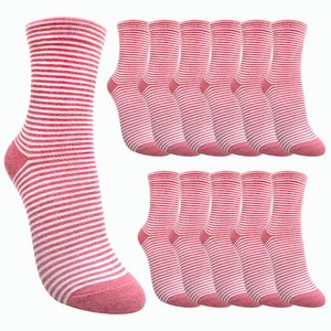 수한양말 여자 조임방지 양말 줄무늬 링글 12켤레