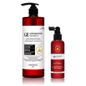 지파동수샴푸500ml 케어토닉200ml 혼합구성 탈모완화예방 두피모발강화 두피케어 약산성 저자극 자연유래 계면활성, 1개
