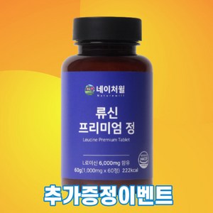 네이처윌 류신 단백질 타블렛 프리미엄 정 1000mg, 60정, 1개
