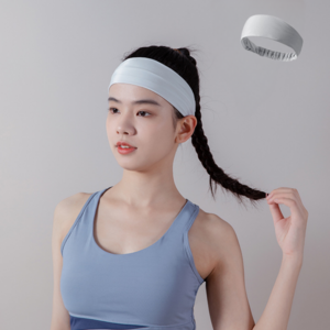 지누아 ZINUA 스포츠 헤어 밴드 여성 땀흘림 방지 여름용 쿨링, 그레이 1개, 1개