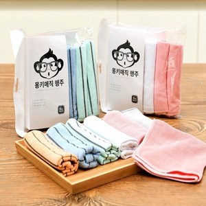 졸리홈 몽키매직 행주 무지 화이트 2p + 그레이 2p + 핑크 2p 세트, 3세트