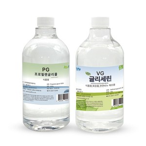 조이라이프 프로필렌글리콜 PG 900g + 식물성 글리세린 VG 1kg 세트