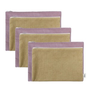 크레아르 코듀로이 파우치 2종세트 국내제작 고급코듀로이 휴대용파우치